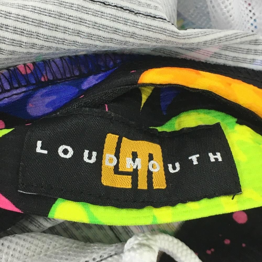 新品未使用✨ラウドマウス パイナップル メンズゴルフウェア ハーフパンツ XXL LOUDMOUTH ラウドマウス ハーフパンツ 黒×マルチ エレクトリック