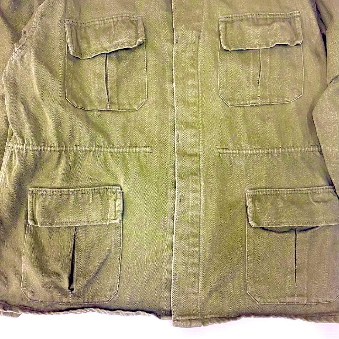 ハイク✨ ミリタリージャケット ２ M フィールドジャケット オリーブグリーン カナダ軍 MK2 ミリタリー フィールドジャケット メンズXL 古着