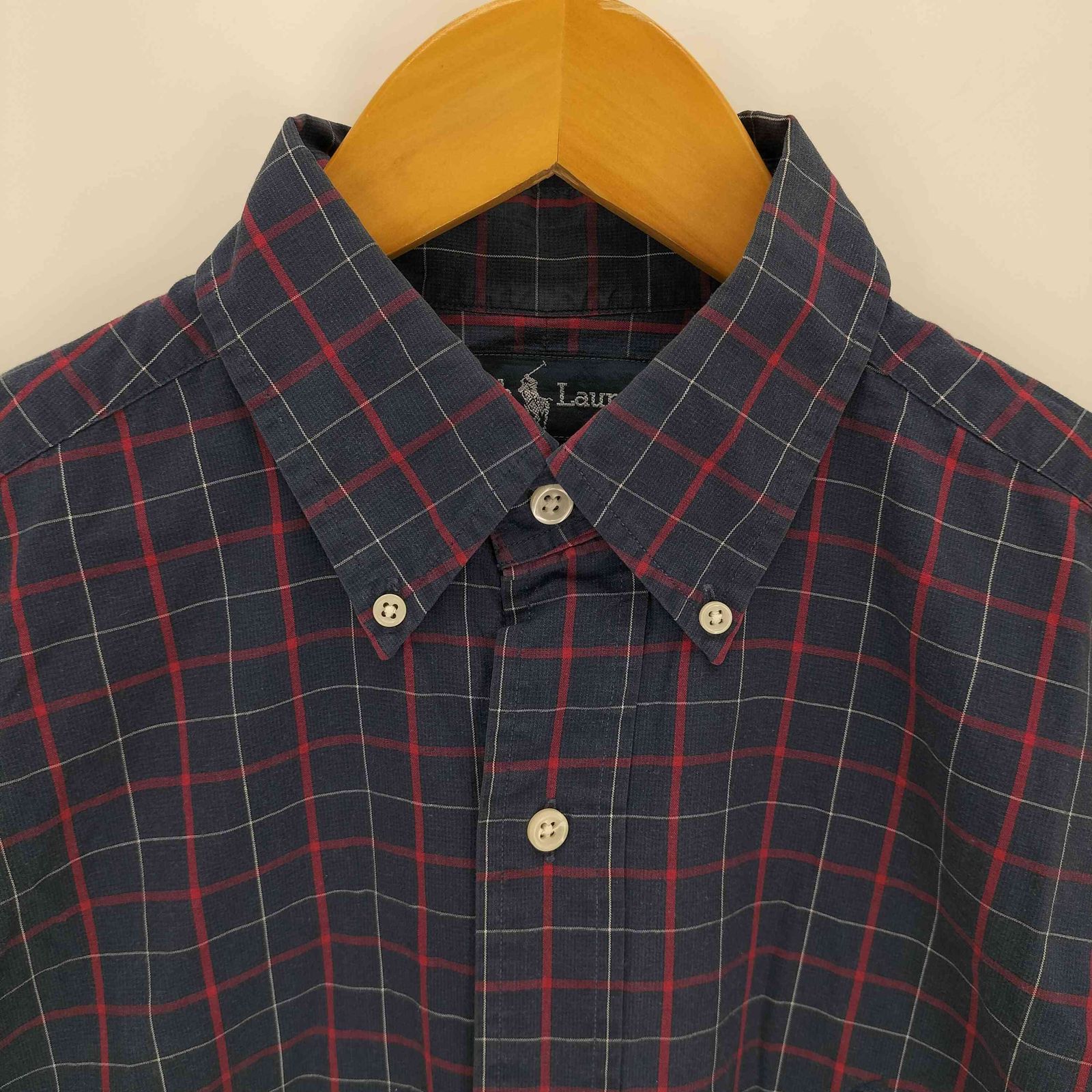 ラルフローレン　国内正規　現行タグ　ポニー刺繡　メンズライク　ボタンダウンシャツ Ralph Lauren - RALPH LAUREN ポニー刺繍 ボタンダウン チェック