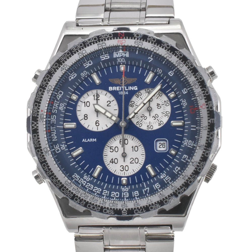 ブライトリング BREITLING A59028 ジュピターパイロット クロノグラフ デイト クォーツ メンズ 箱 保証書付き J 142684