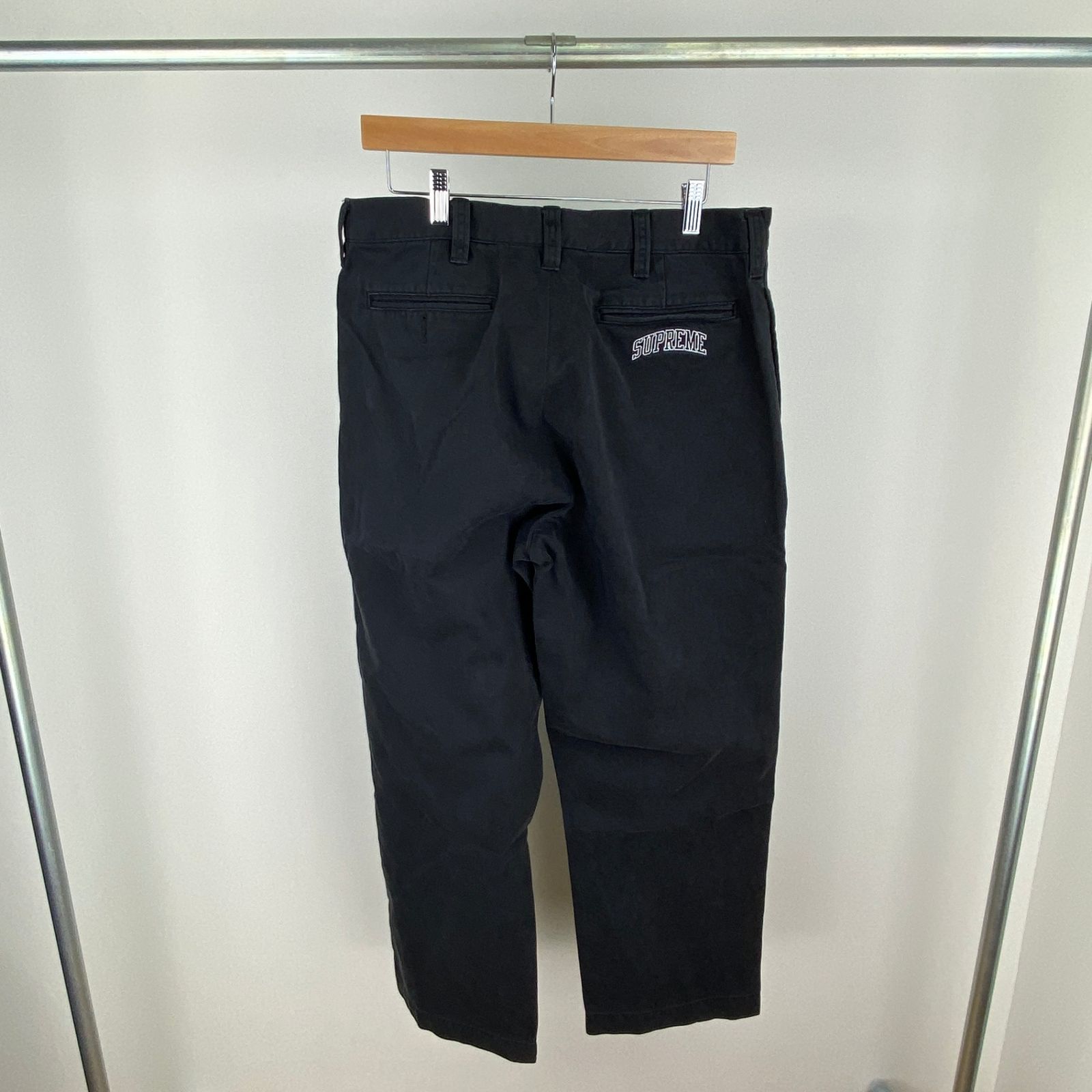 Supreme チノパン 32 黒