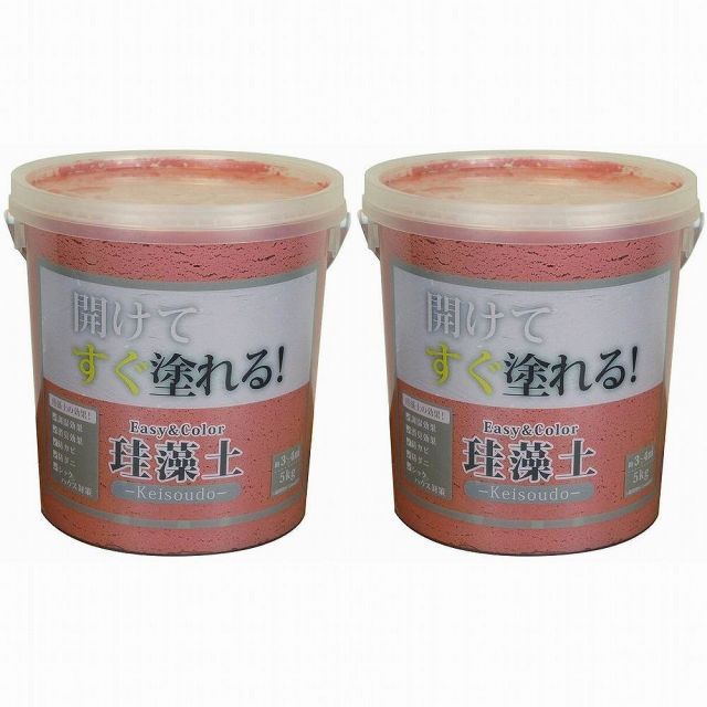 ワンウィル - ＥＡＳＹ＆ＣＯＬＯＲ - 珪藻土 - ５ｋｇ - テラコッタ 2個セット