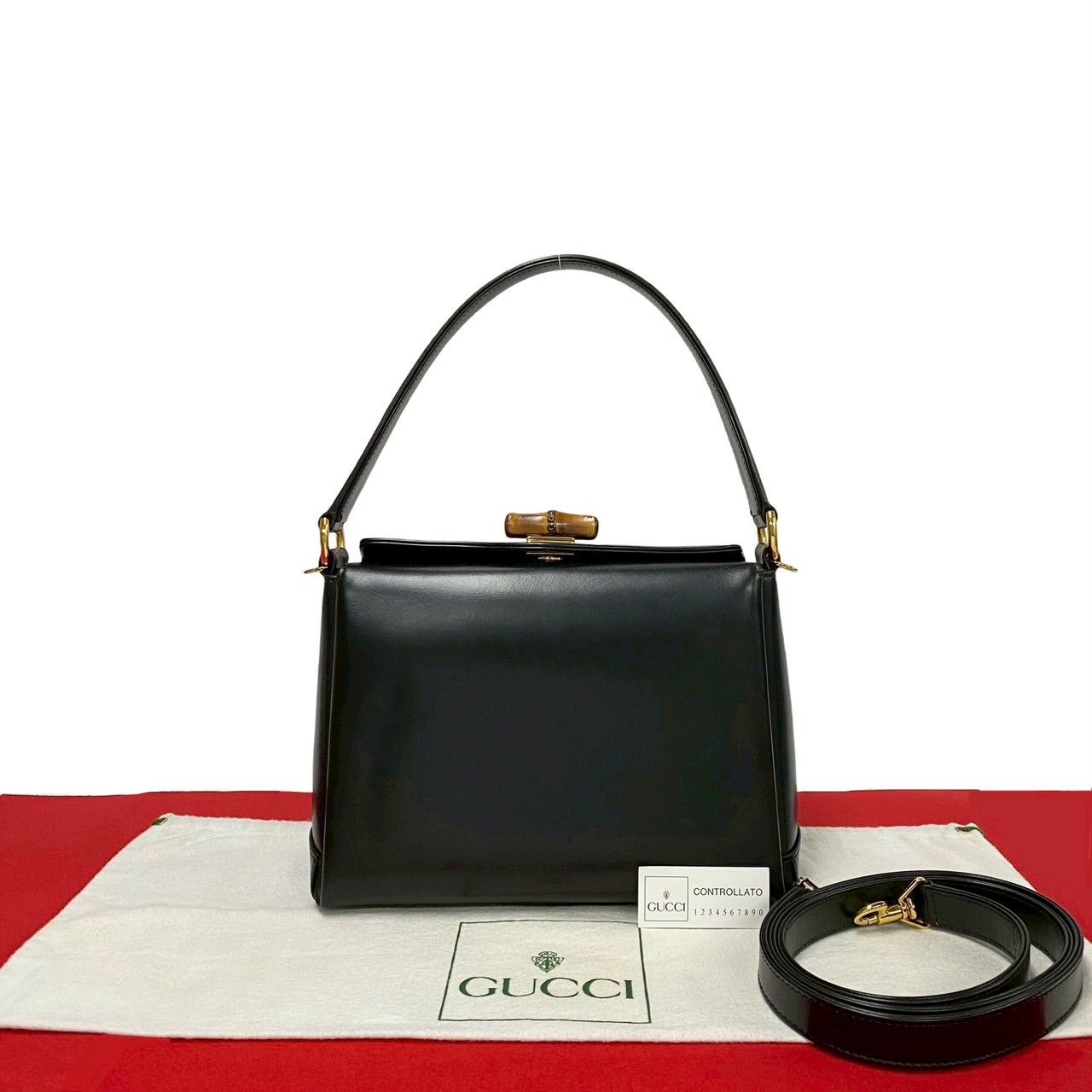 ほぼ未使用 GUCCI グッチ オールドグッチ ヴィンテージ バンブー