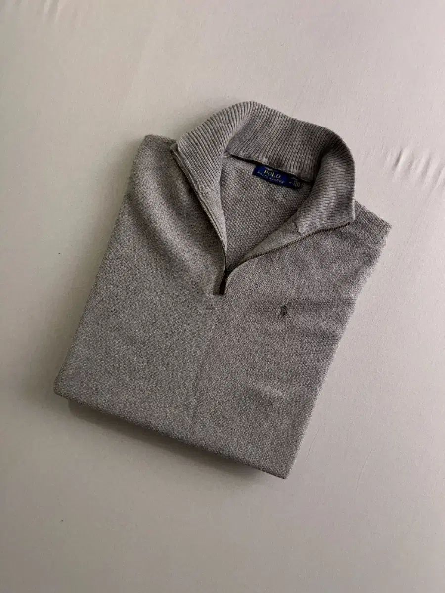ポロ Ralph Lauren(ラルフローレン) ライトグレー クオータージップアップ