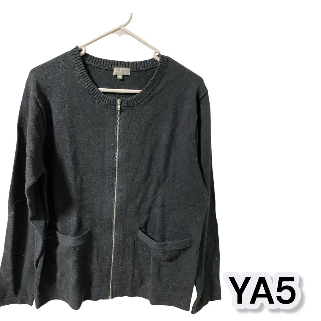 margaret howell セーター　ブラック　M Cashmere Cropped V Neck — Black – La Garçonne