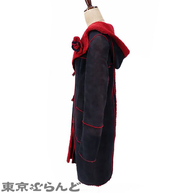 シャネル CHANEL ムートン ダッフルコート 06A P29379C00011 ブラック 