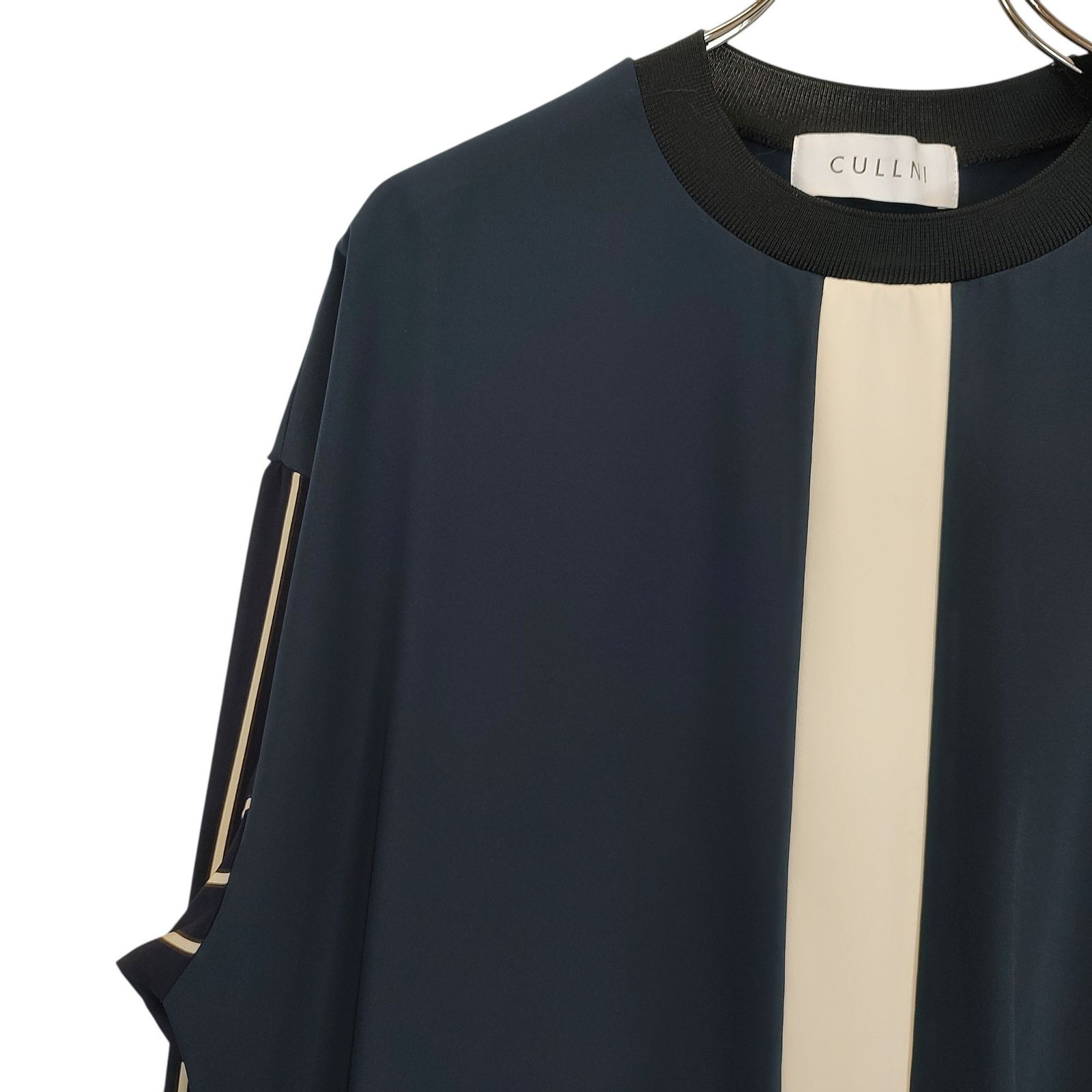CULLNI クルニ 23SS STUDIOUS 別注 切替 ストライプ プルオーバー 長袖 
