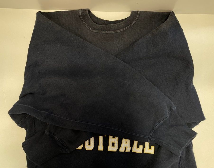 90s チャンピオン リバースウィーブ ネイビー 3段 プリント XL USA チャンピオン USA製 90s 3段プリント リバースウィーブ