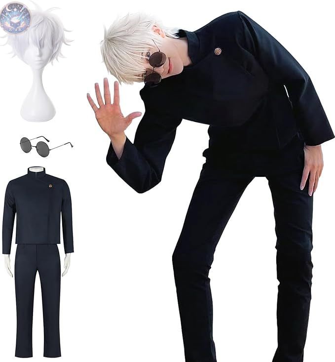 新品 未使用 五条 悟 夏油傑 コスプレ ウィッグ付き 学生時代 呪術廻戦