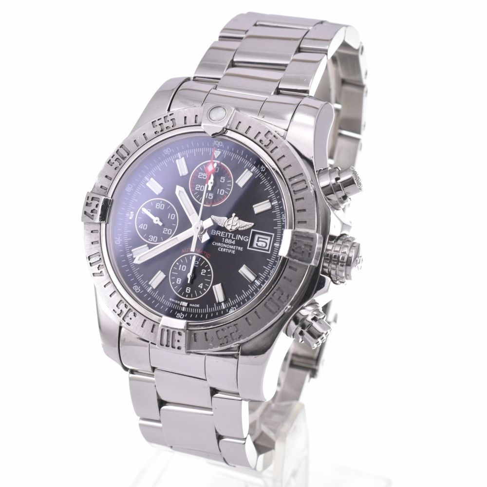 ブライトリング BREITLING A13381 アベンジャーII クロノグラフ デイト 自動巻き メンズ 箱 保証書付き J 142696