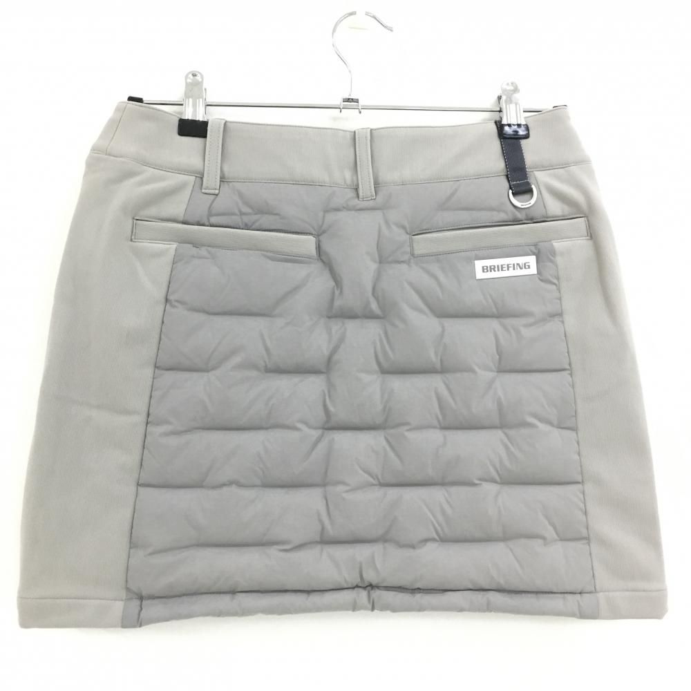 ブリーフィング 切替ダウンスカート ライトグレー サイドロゴ レディース XS ゴルフウェア BRIEFING