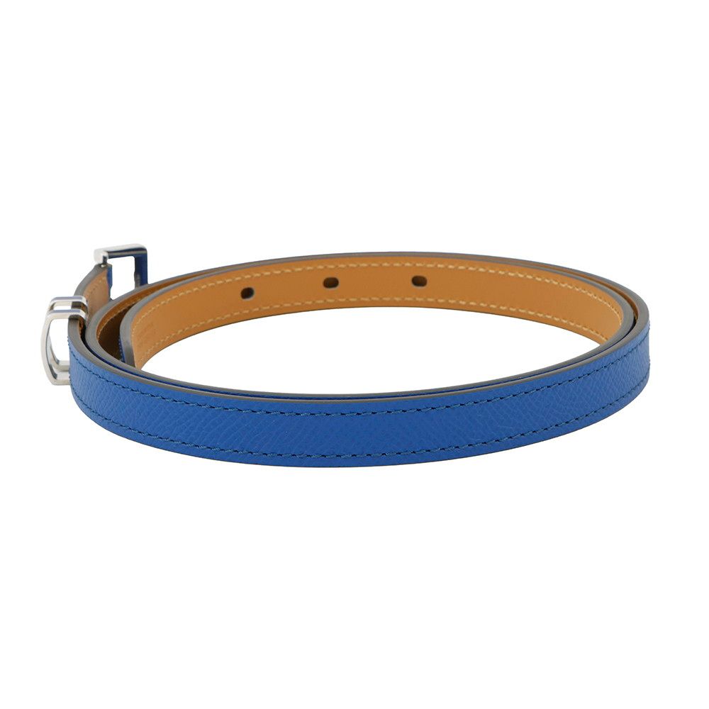 エルメス べルト ポップH ブルーフランス シルバー金具 エプソン Z刻印 サイズ80 HERMES