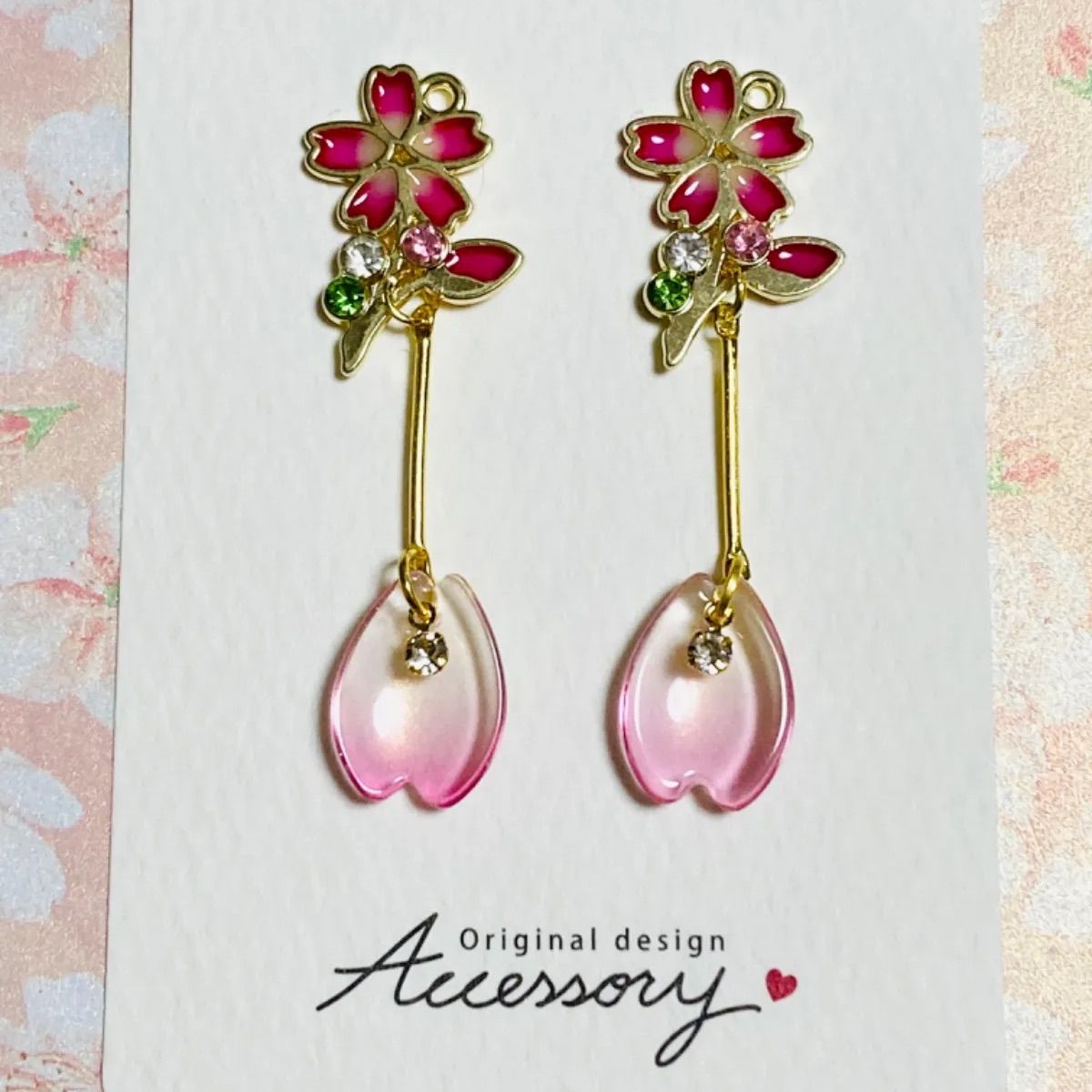 ハンドメイド 春よ、こい♡恋♡桜〈ピアス/イヤリング〉 - メルカリ