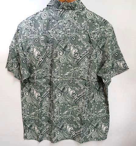 s23g-453x【中古】Supreme ｼｭﾌﾟﾘｰﾑ 23SS Dollar S/S Shirt Green