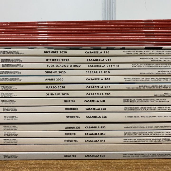 CASABELLA 雑誌セット カサベラ　洋書　建築 □01)【同梱不可】CASABELLA カザベラ 2013年～2020年 まとめ