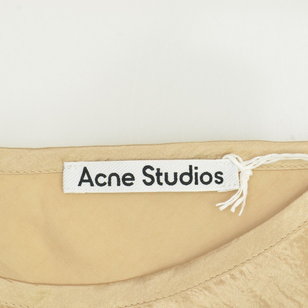 新品未使用　Acne Studios コットンナイロンジャカードワンピース AMBIDEX Store △コットンキャッチワッシャー バンドカラー