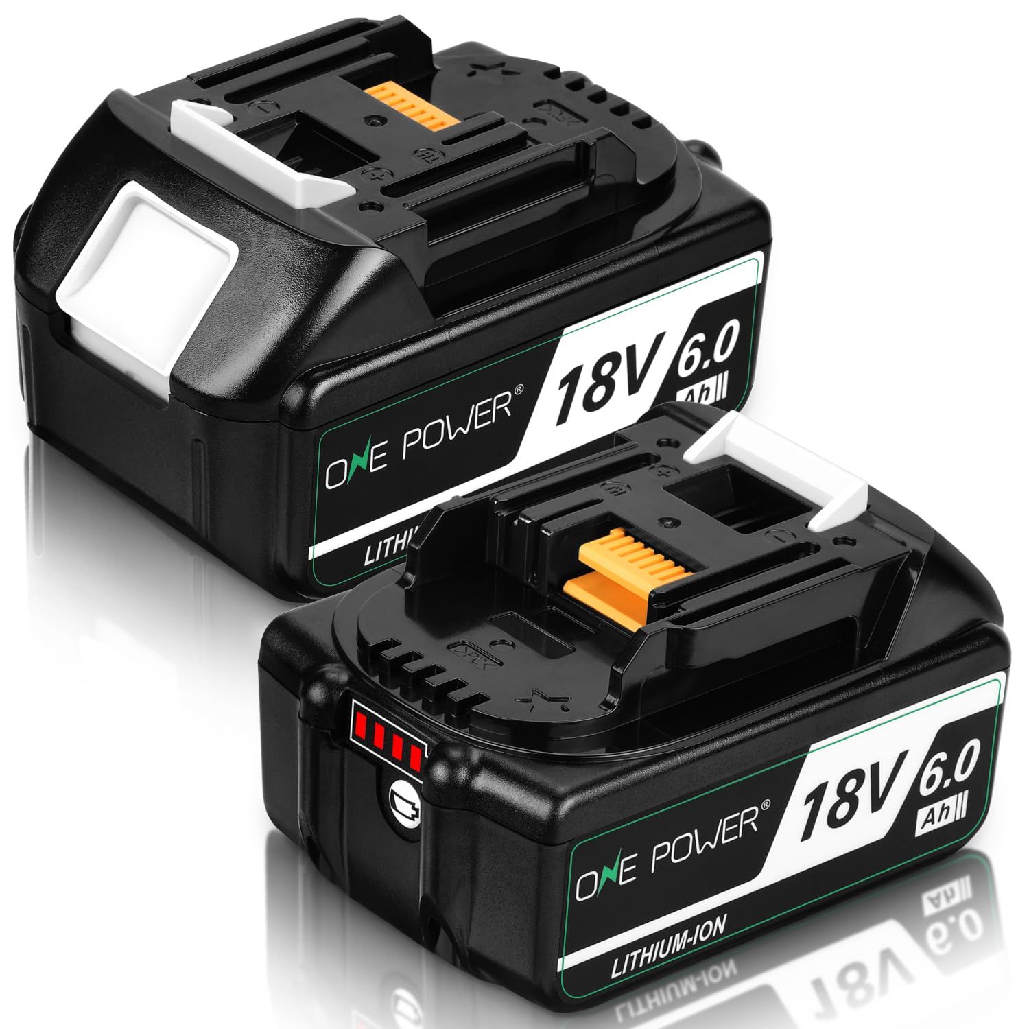 マキタ 18V バッテリー 6.0Ah BL1860B 互換 防火材料シェルと長寿命電池セル採用 BL1820 BL1830 BL1840 BL1850 BL1860など互換 製造物責任保険付 PSE認証済み品 18V|6.0Ah バッテリー 2個 セッ…