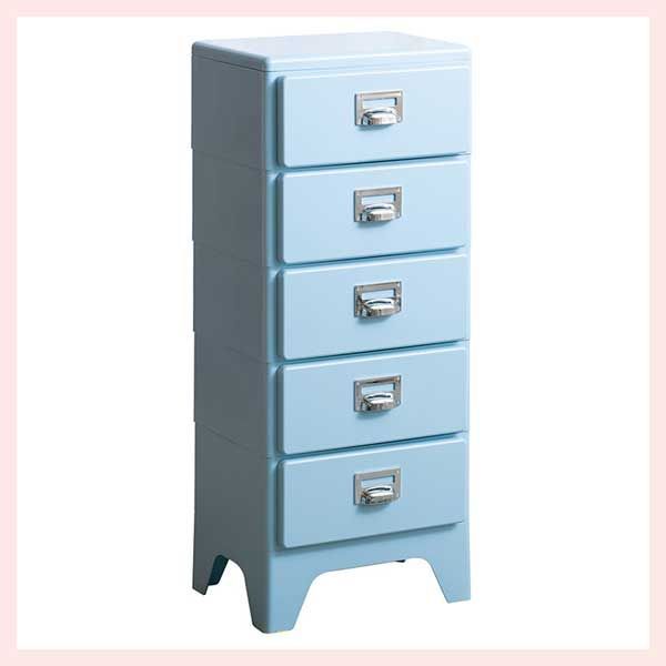 木製チェスト　タンス　5段　ブルー　水色 木製チェスト タンス 5段 ブルー 水色 dショッピング |チェスト 北欧