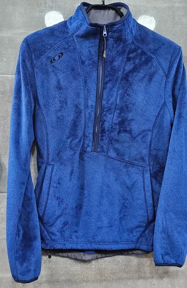 Salomon サロモン ブルー フリース ハーフジップアップ S