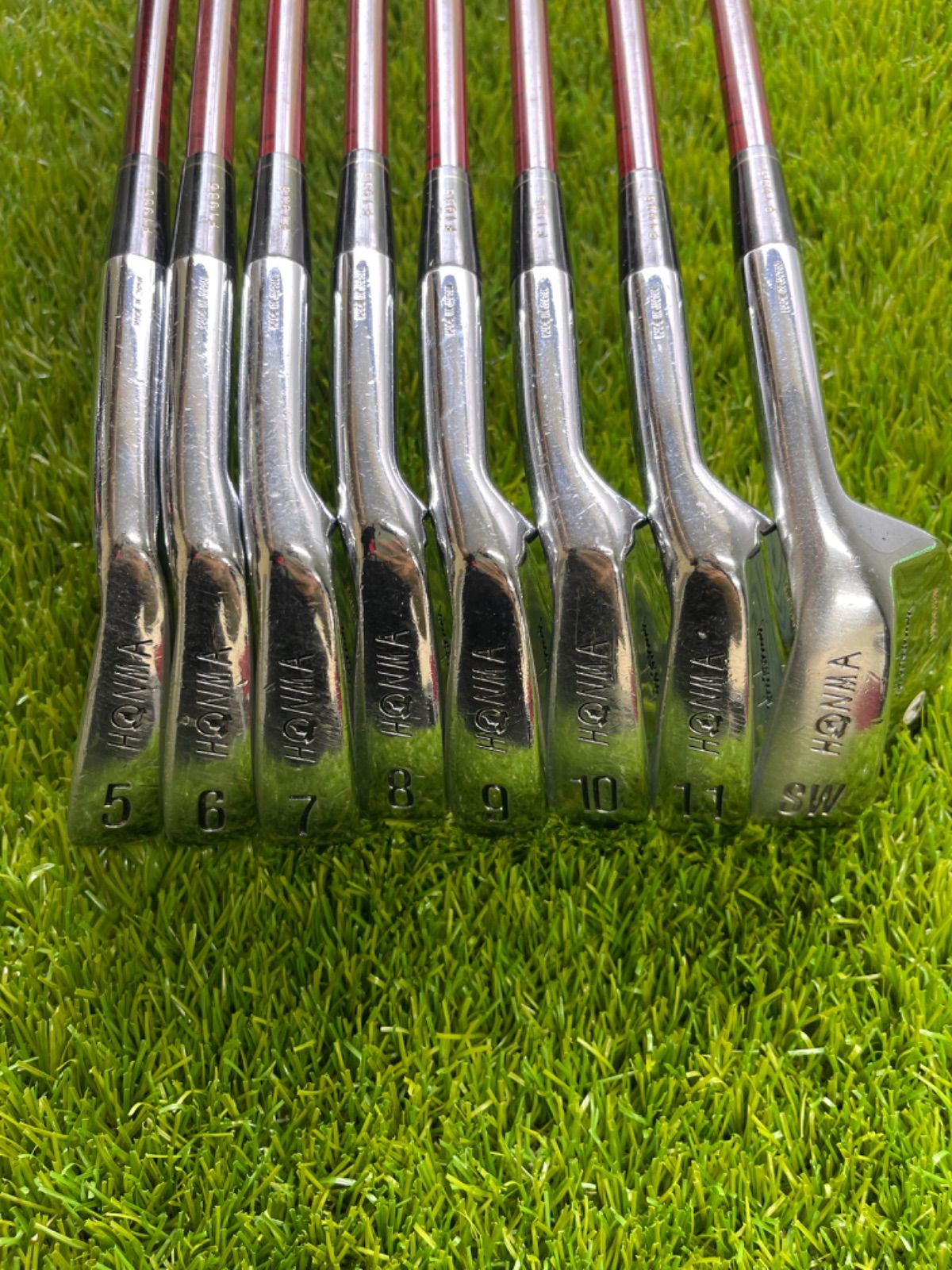 本間ゴルフ CL-608 レディース 白モグラ アイアン8本 ※一部未使用品