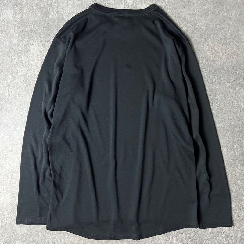 Patagonia 長袖Tシャツ Mサイズ 黒 90s USA製 Patagonia クルーネック キャプリーン 長袖 Tシャツ M
