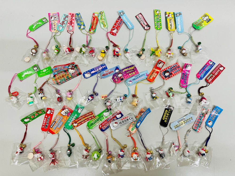 ◆サンリオ HELLO KITTY ハローキティ ご当地 根付け ストラップ 関東 信州 41個セット