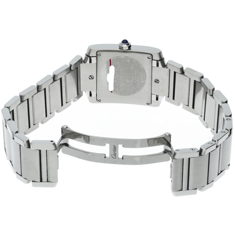 カルティエ タンクフランセーズMM デイト ウォッチ W51011Q3 SS ユニ  