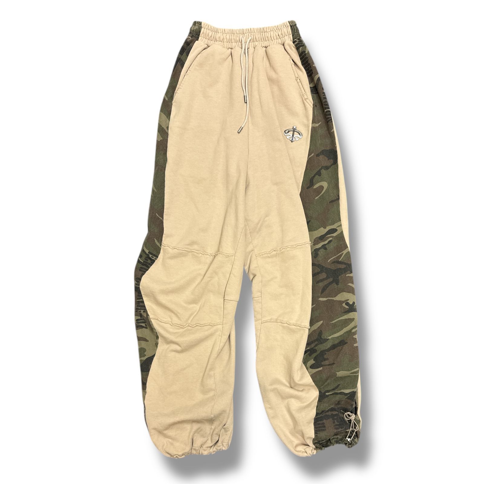 SKOOT 24AW GROW OP SWEAT PANTS スウェットパンツ イージーパンツ 迷彩 カモ スクート ベージュ XL 90622A7