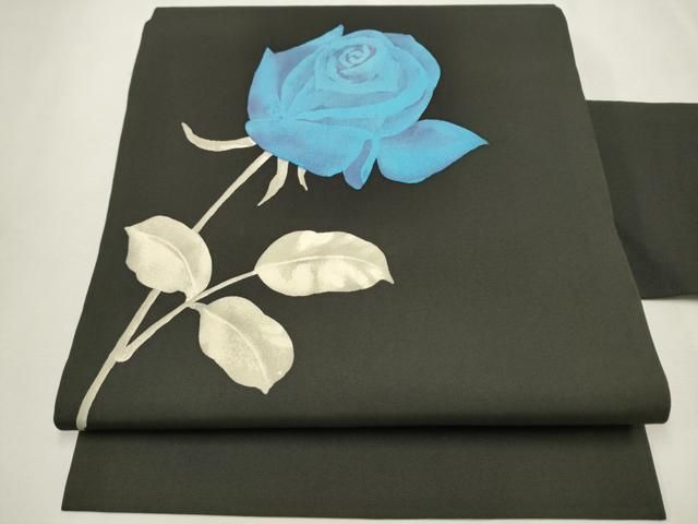 平和屋着物●九寸名古屋帯　薔薇　黒地　正絹　逸品　CAAT0923hy 平和屋着物○九寸名古屋帯 薔薇 黒地 正絹 逸品 CAAT0923hy - メルカリ