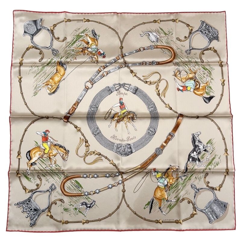 エルメス HERMES カレ70 PAMPA パンパ マスティック ヴェール ルージュ シルク レディース スカーフ