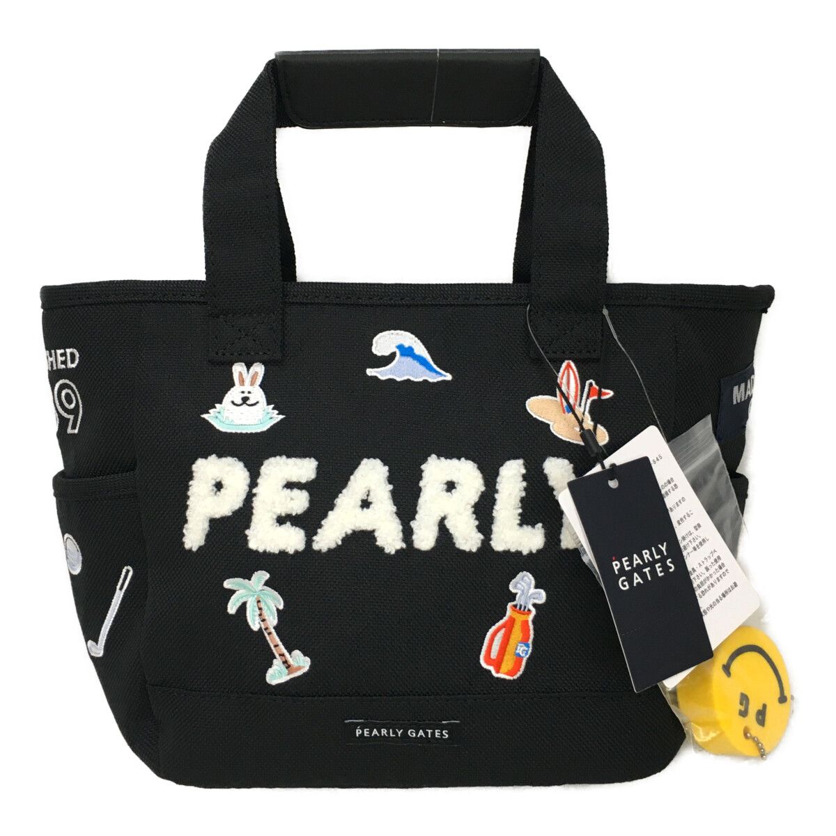 パーリーゲイツ PEARLY GATES カートバッグ ネイビー 紺 ラウンドバッグ SURF-TURF柄
