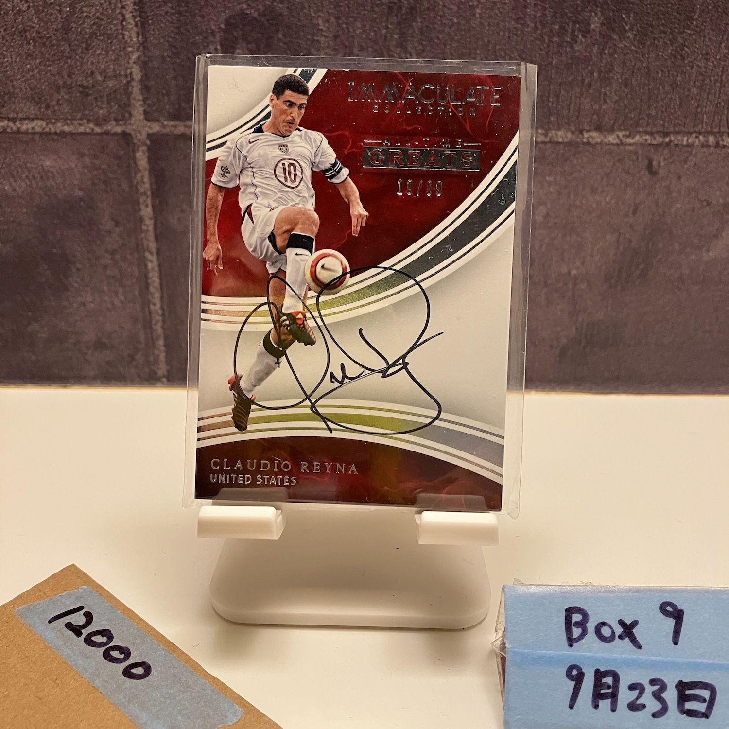 2017 Panini Immaculate Collection Claudio Reyna 19 99 直筆サイン United States All Time Greats カード