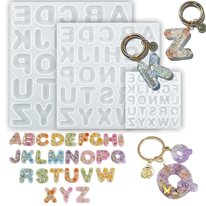 MAEXUS レジン シリコンモールド 3枚セット 丸文字