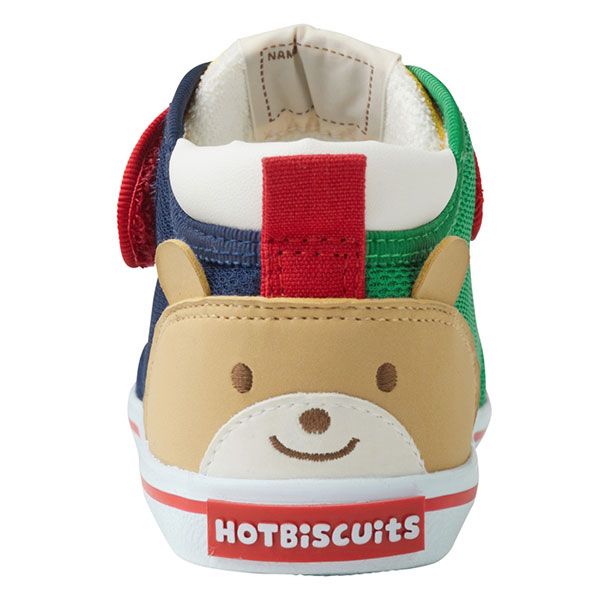 ミキハウス ホットビスケッツ mikihouse かかとにお顔 セカンド ベビーシューズ 14.0cm 黄 04