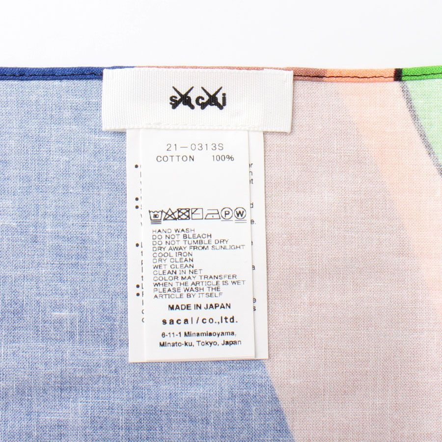 MWD25027 未使用 sacai × KAWS サカイ バンダナ ノベルティ スカーフ
