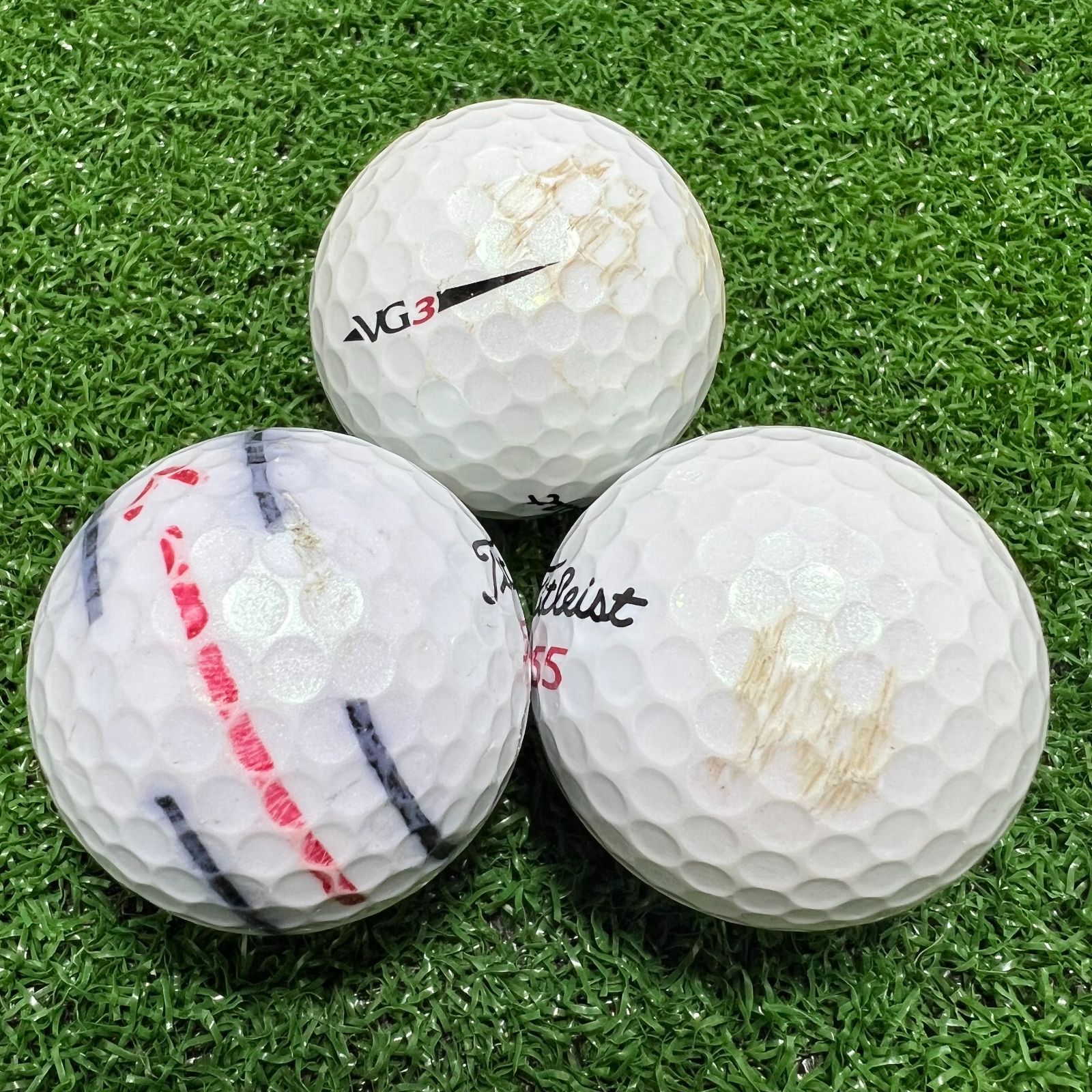 Titleist VG3 白 年式混合 ロストボール 24球 買い物 - その他