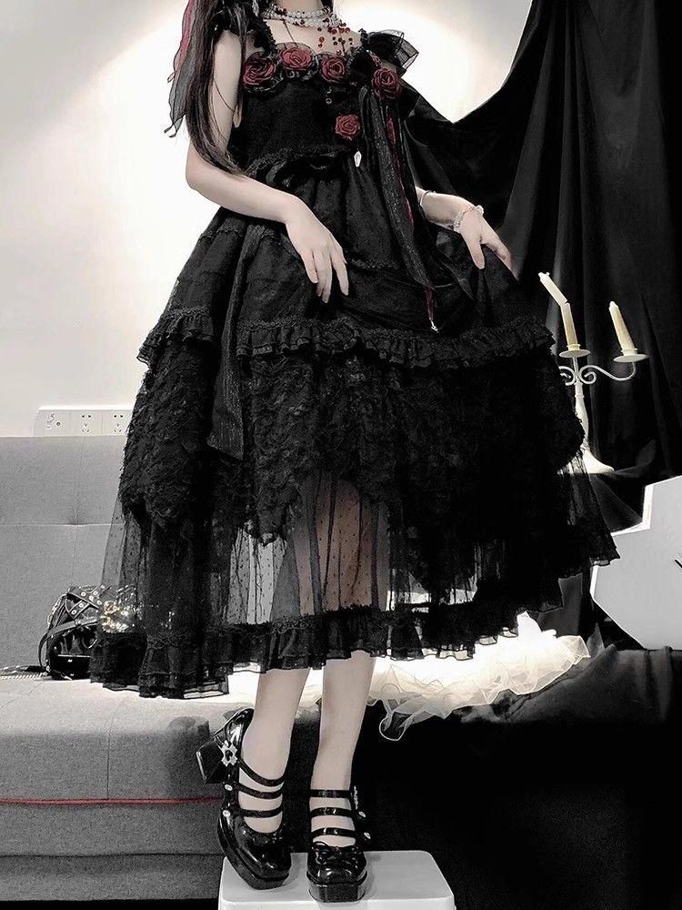 LT-99 豪華姫系 lolita 可愛 レトロ風 オリジナル 洋服 ロリータ ワンピース 美しい刺繍