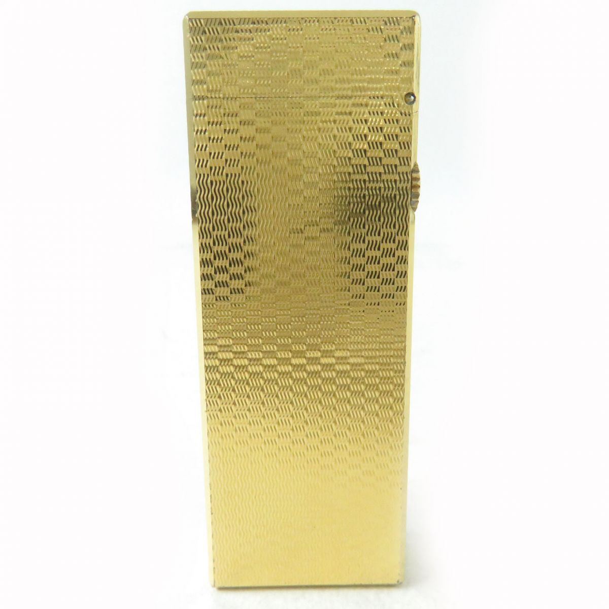 外装良品☆Dunhill ダンヒル スクエア 総柄 ローラー式 ガス ライター