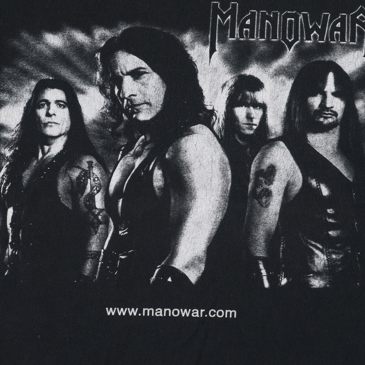 古着 00年代 MANOWAR マノウォー 両面プリント バンドTシャツ バンT