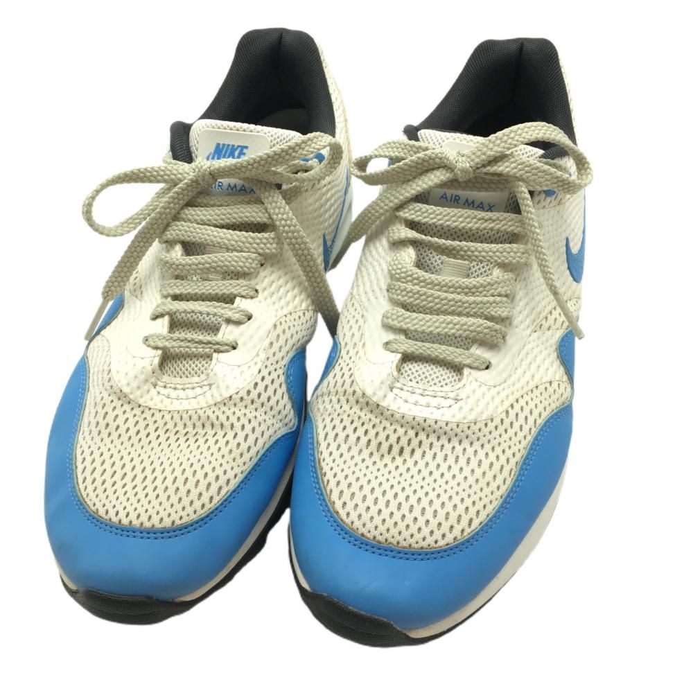 ナイキ ゴルフシューズ 白×ライトブルー C17576-101 エアマックス 1G スパイクレス メンズ 27.5 ゴルフウェア NIKE