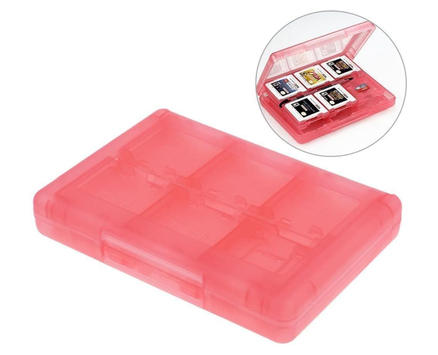 任天堂 - 任天堂 3DS 持ち運びケースセット Nintendo DS 3DS ソフト 収納 ケース 大容量 黒 青 白 ピンク