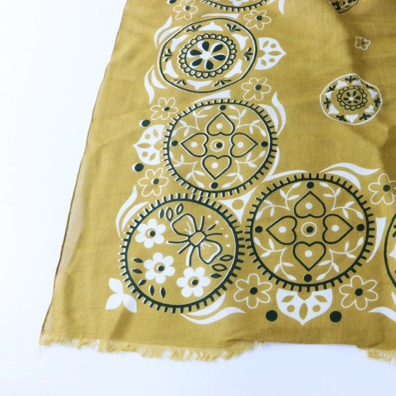 【未使用品】manipuri 大判 マニプリストール コットン×シルク ポイント10倍)manipuri マニプリ コットンシルクストール120