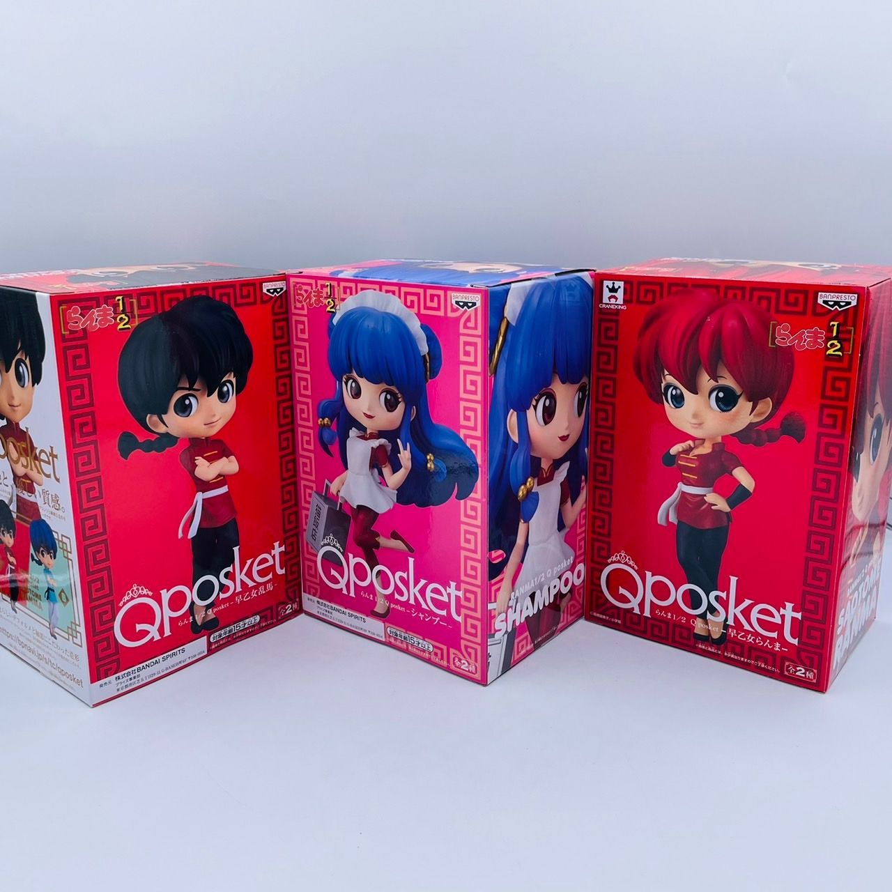 らんま1/2 Qposket 3点セット らんま1/2 Qposketフィギュア3セット コミック・アニメ