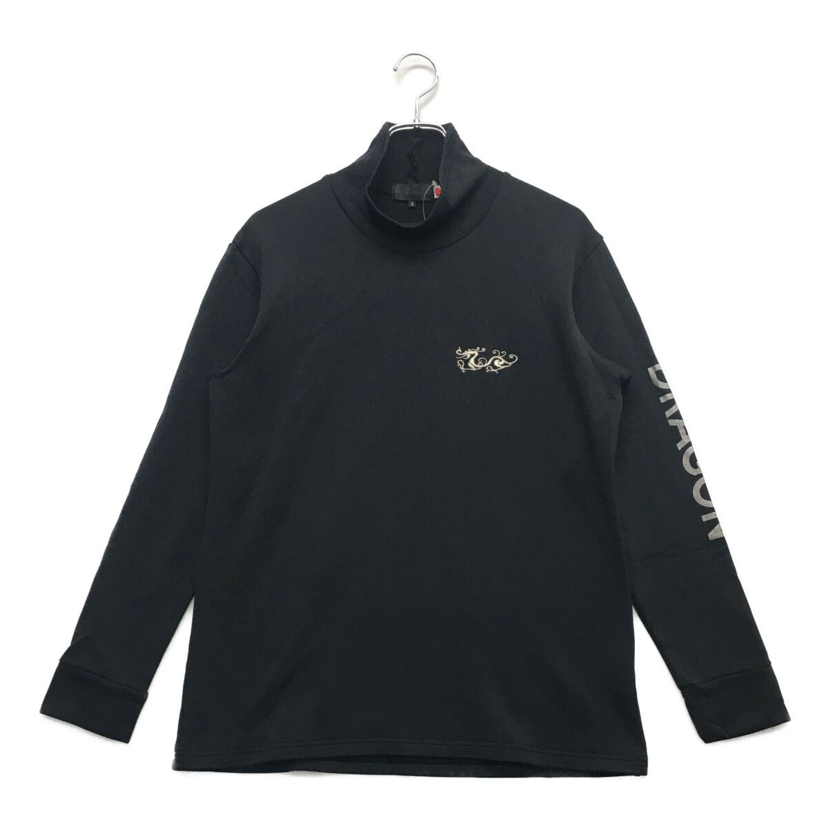 中古 メンズ ダンスウィズドラゴン DANCE WITH DRAGON 長袖シャツ 3(L) 黒 ブラック ハイネック 裏フリース