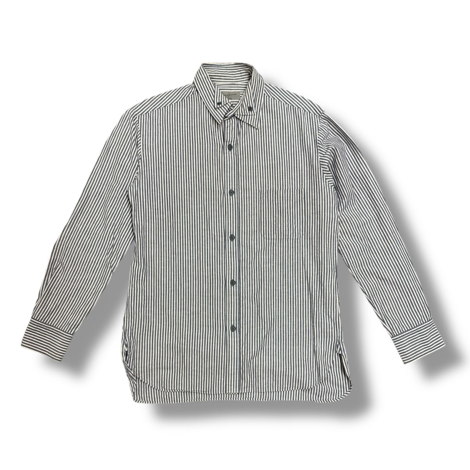 Yohji Yamamoto POUR HOMME ストライプシャツ 長袖シャツ ヨウジ