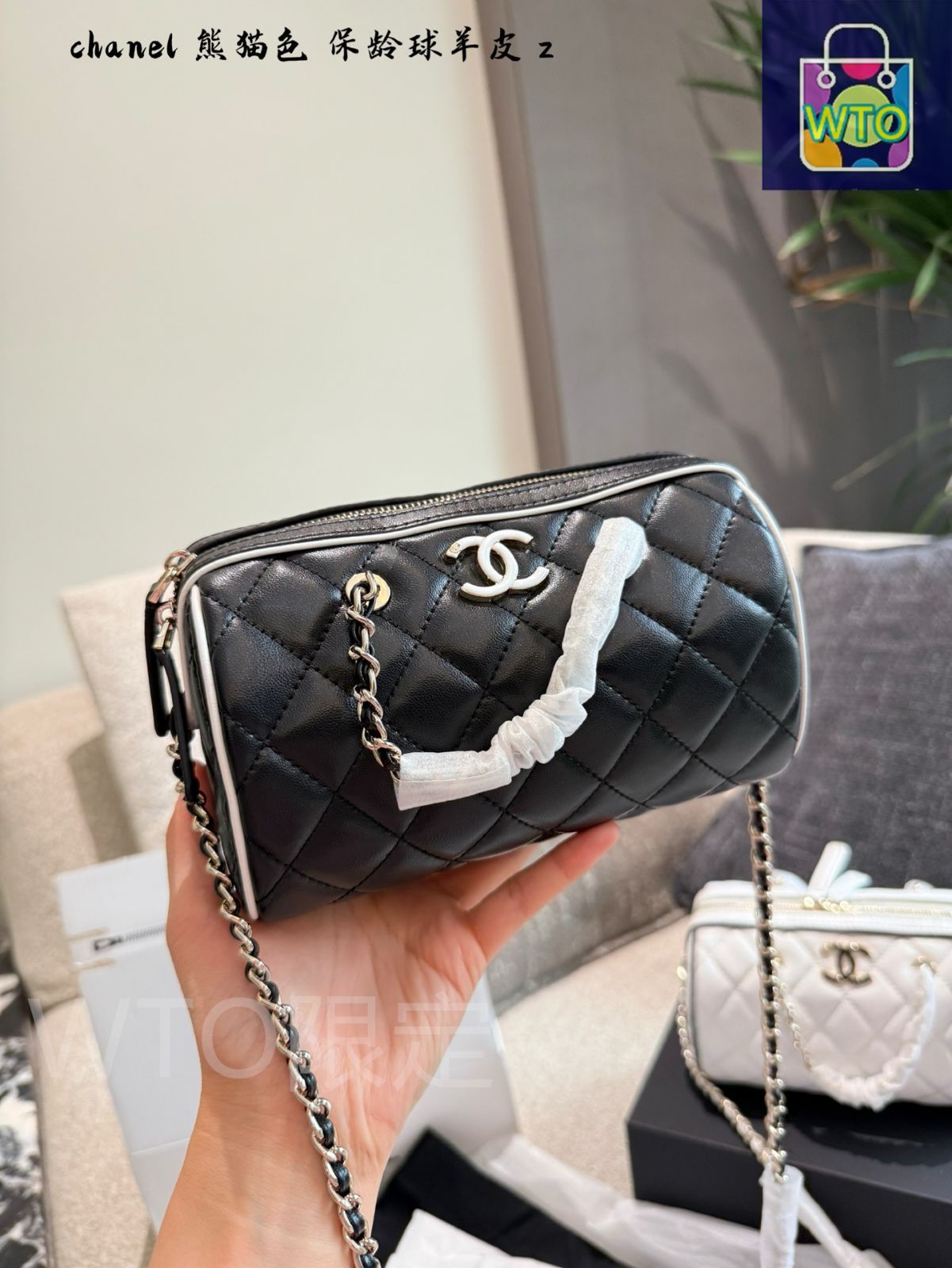 今日特価】Chanel シャネル 25P ボウリングバッグ 多様な背負い
