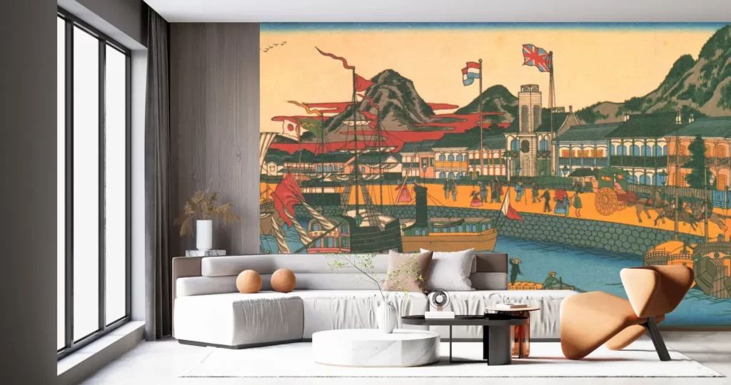 英国アンティーク古いパロディプリント絵/壁飾り/ウォールアート(87