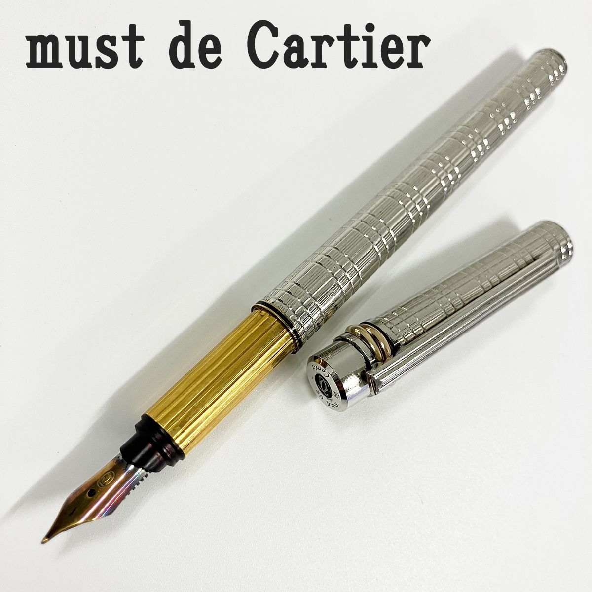 must de Cartier マスト ドゥ カルティエ トリニティ 万年筆 ペン先18K 750 F