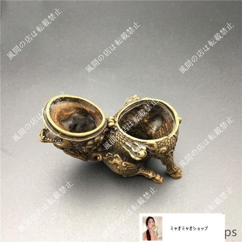 新品未使用】麒麟香炉 銅器 銅製品 鎮宅辟邪 開運風水 招財 置物