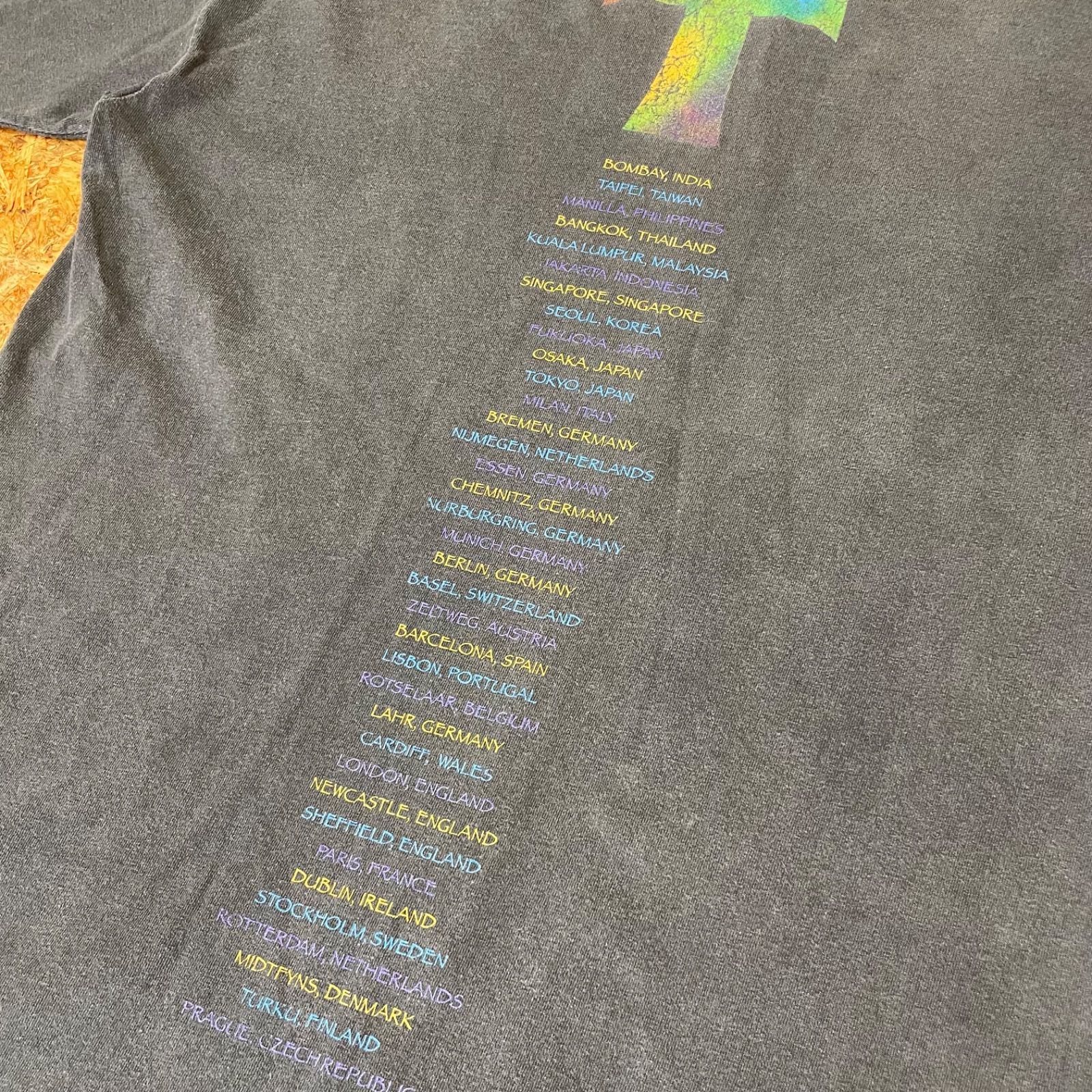 90s USA製 BON JOVI CROSS ROAD ツアーTシャツ L 1995年 コピーライト 